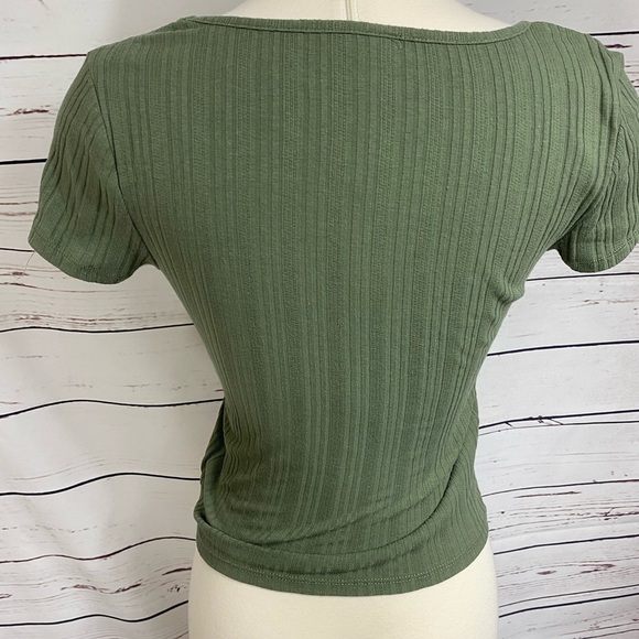 Mudd Olive Ribbed Top - Picture 7 of 9